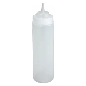 Winco Wide Mouth Squeeze Bottles, 16 Ounce, Clear, Medium, 6-Piece