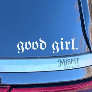 Good Girl Tattoo Decal: Handmade Vinyl Car Sticker