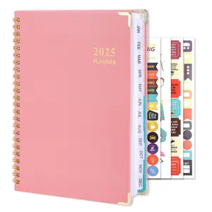 2025 Planner, 2025 Weekly and Monthly Calendar Planner January to December A5 (6.5" x 8.5") Academic Planner 12 Month Work Planner with Tabs and Inner Pocket for Home School Office, Cute Style