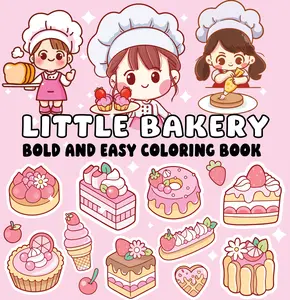 LITTLE BAKERY (BOLD AND EASY COLORING BOOK)