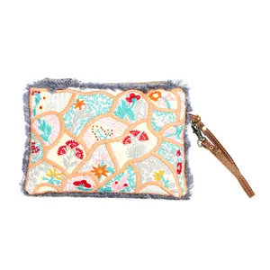 Mosaic Garden Clutch Pouch