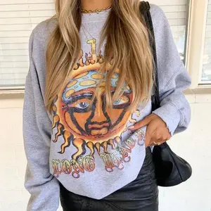 Sublime Crewneck Sublime Long Beach Crewneck Sweatshirt Sun Logo Sweater Quality Cotton Tee