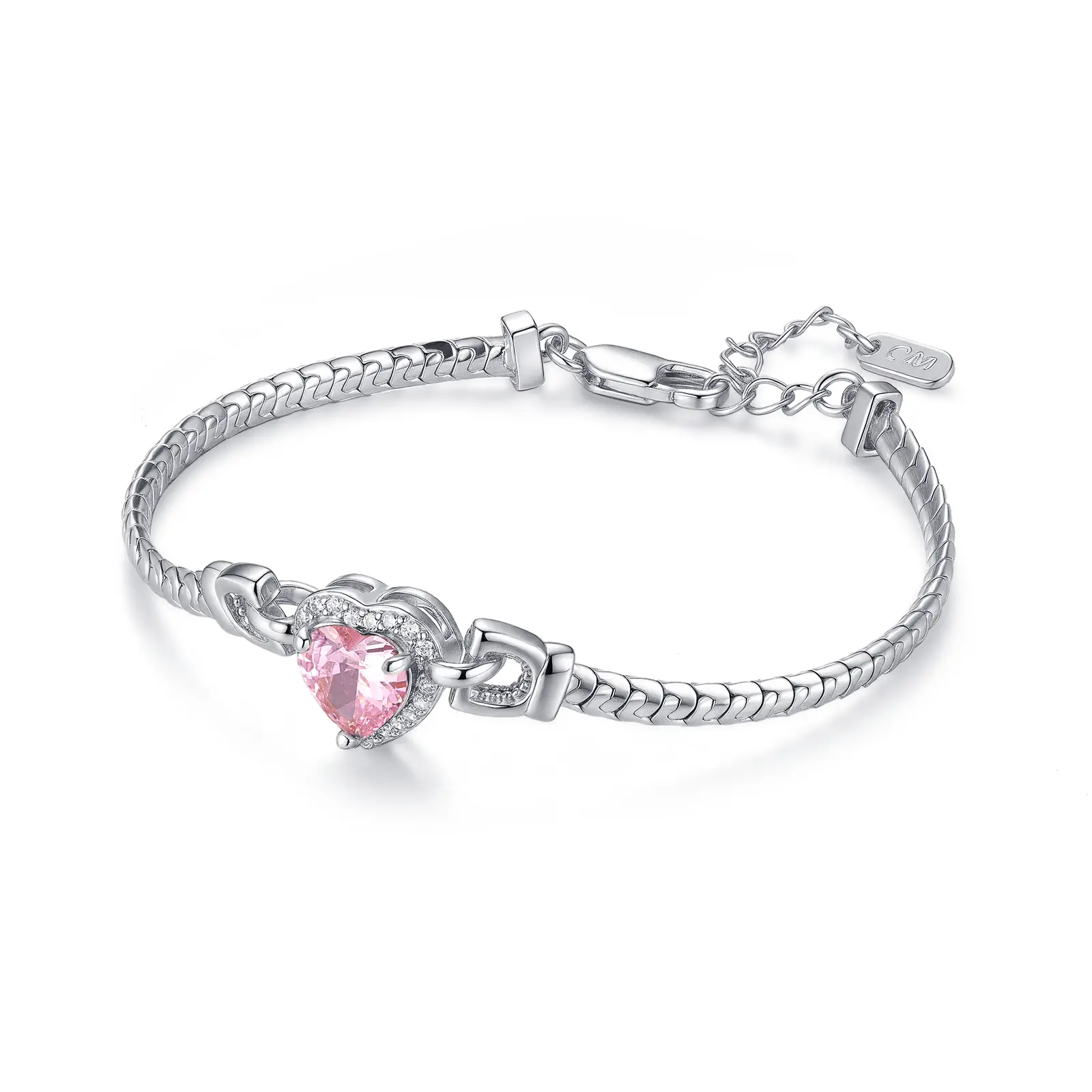 Pink Heart (Silver)