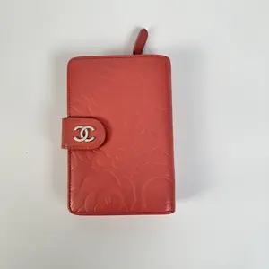 Pre-owned CHANEL Leather Clutches & Wristlets US0061 Coin Purse Wallet | Red Lambskin OH1081