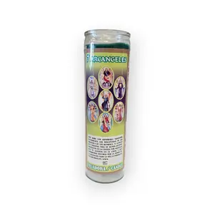 7 Archangels Prayer Candle – Multi Color Spiritual Glass Candle