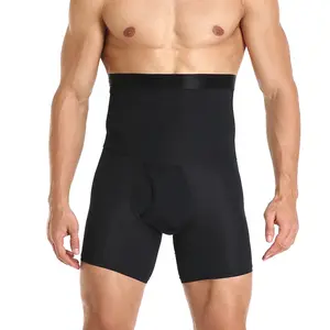 Mens Shapewear Belly Tummy Control Underwear Shorts Compression Shorts Body Shaper Mid-thigh Boxer Briefs High Waist Panties