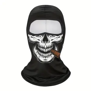 Skull Print Balaclava, 1 Count Cartoon Pattern Full Face Mask, Unisex Sports Face Cover for Cycling, Bicycle, Motorcycle, Outdoor, Balaclava Ski Mask
