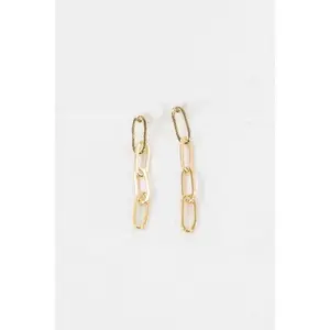 Lovoda Mini Chain Dangle Earrings | Gold