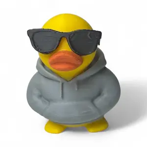 Chill Guy Hoody Duck – 3D-Printed Relaxed Duck with Sunglasses & Hoodie Swag