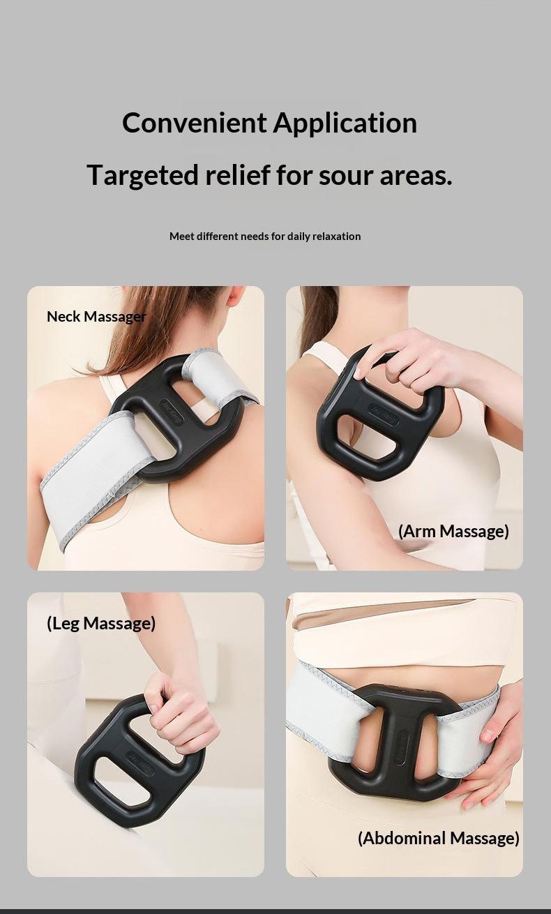 2026 new fascia ring ZM-777 mini muscle recovery fascia device upgraded adjustable waistband, waist circumference up to 55 inches, cordless rechargeable, portable massager designed specifically for waist and back muscle recovery, parent gift