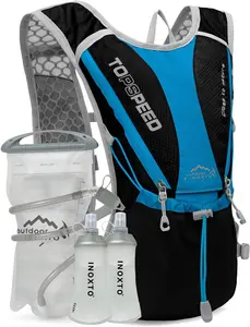 INOXTO Running Hydration Vest with 1.5L ( 50 oz) Water Bladder for Men Women，Lightweight Water Backpack for Hiking Cycling Climbing Camping Skiing Rollerblading