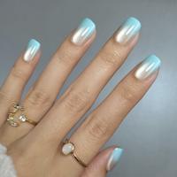 Aqua - Silver Ombre