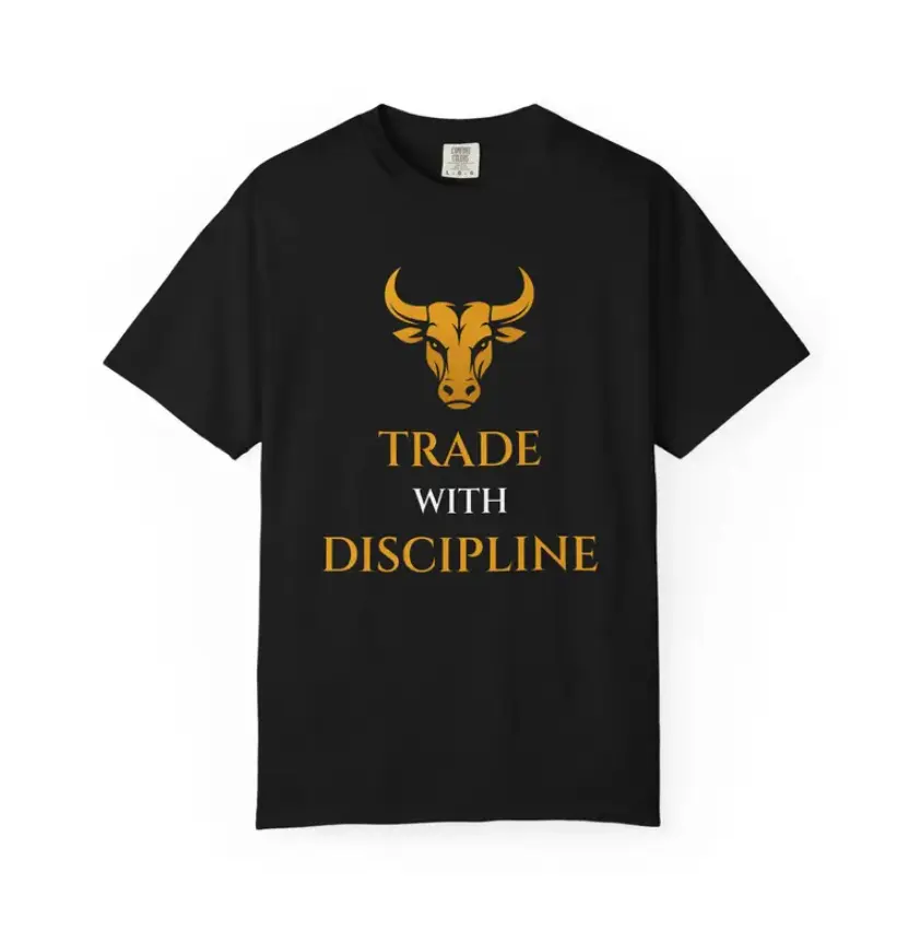 Men's Bull Logo Trading T-Shirt - Heavyweight Garment-Dyed Cotton Graphic Print with Relaxed Fit Crew Neck, All Seasons #SohoChic