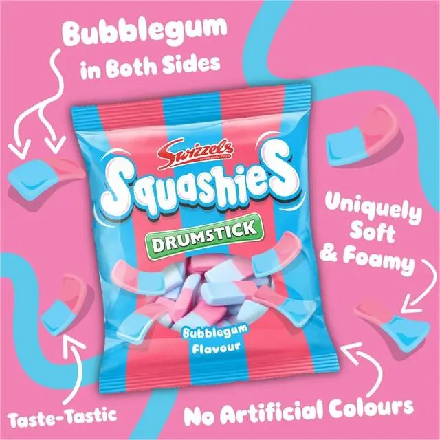 Swizzels Squashies - Bubblegum - UK Import