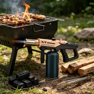 Adjustable Flame Gas Torch,  Searing Steak, Backyard BBQ Portable Picnic Barbecue Tool torch gun