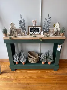 Green Farmhouse Entryway Table