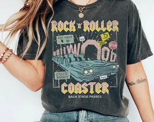 Vintage 90s Retro Rockin Roller T-Shirt, Hollywood Studioss Tee, Resort Family Vacation 2024 Trip Gift