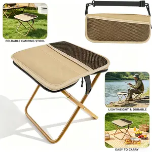 Mini Portable Folding Chair, Durable mesh sitting surface, space-saving foldable style suitable for open-air events, outdoor jogging breaks and field activities