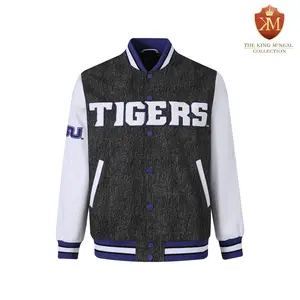Tennessee State University Black Denim Bomber Jacket