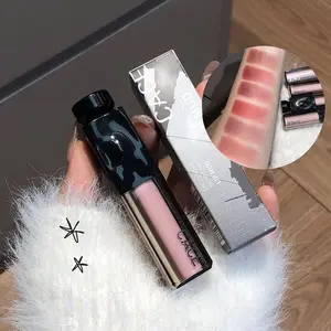 Velvet matte lip mud with six matte shades, fuzzy jelly lip glaze, high color payoff and non-drying texture, perfect for daily commuting