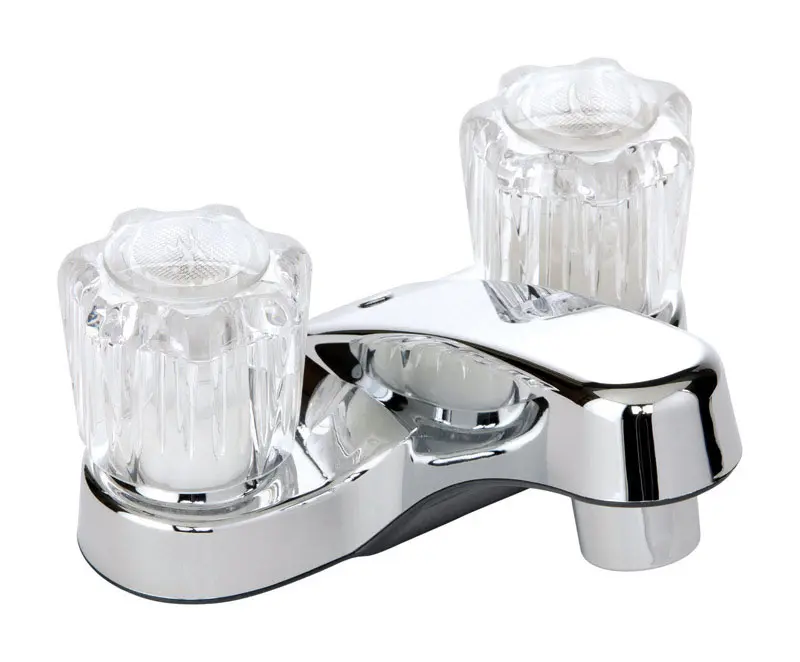 Belanger 4835294 Non Metallic Two Handle Lavatory Faucet, 4 in. - Chrome