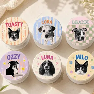 Custom Pet Magnetic Acrylic Phone Grip, Personalized Anime Style Dog or Cat Design  Phone Stand, Unique Gift for Pet Lover