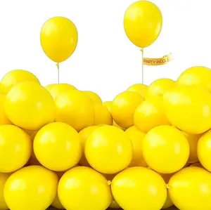 PartyWoo Yellow Balloons 100pcs 5 Inch Small Mini Matte Yellow Latex Balloons for Easter Bee Baby Shower Gender Reveal Engagement Sunflower Graduation Birthday Summer Party Decorations Yellow-Y55