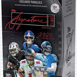 (5 value boxes) 2025 Football Topps signature PYT 6/12