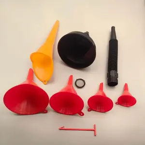 8-Piece Multi-Functional Dispensing Funnel Set with Hoses & Detachable Nozzles, Extra-Large Design for Oil Chemicals, Automotive Repair Shop Home Use, Automotive Maintenance Tools, Car Repair Tool