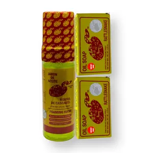 2 Jabon de Aceite Vibora de Cascabel 140g ea + FOAMING WASH 150 ml / 2 Rattlesnake Soap (vibora de cascabel) 140g Facial Cleanser