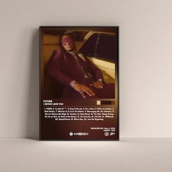 Future I Never Liked You Poster, Future Gift Poster, Future I Never Liked You Album High Quality, Music Poster