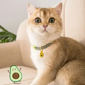 Quick Release Cat Collar with Bell & Cute Pendants Adjustable Safety Kitten Collars for Girl Boy Cats Puppy Small Dog Pet Collar