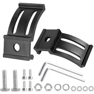 LED Light Bar Mounting Brackets 2PCS Adjustable Bottom Mount Bracket Kits for LED Pod Lights Cubes Off Road Work Light Bar Fog Lights