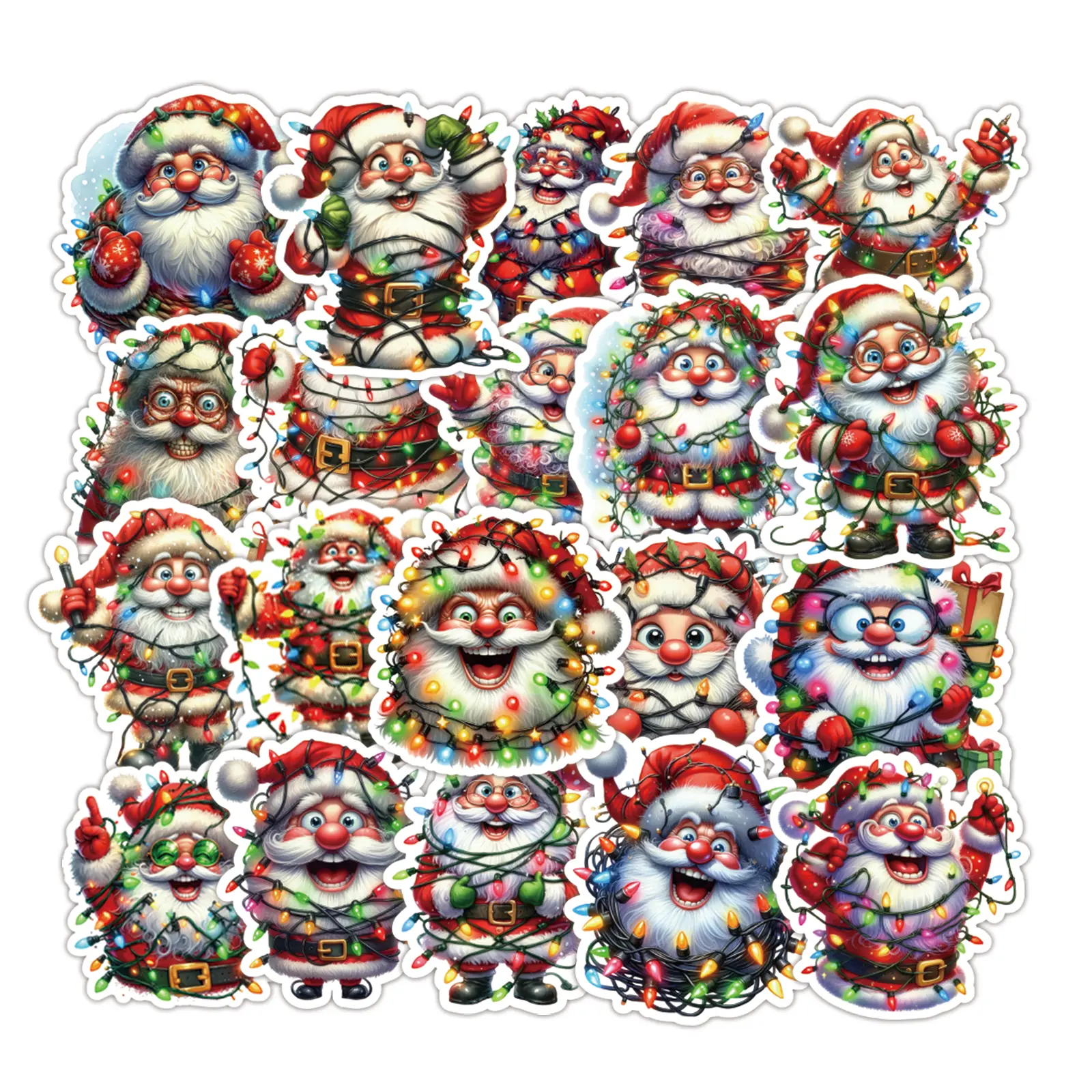 90Pcs Cute Christmas Stickers Pack, Waterproof Vinyl Holiday Decals for Laptop Hydroflask Journal, Merry Xmas Gift Ideas for Teens Girls Kids #summervibes