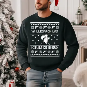 LAS NIEVES DE ENERO CHALINO SANCHEZ UGLY CHRISTMAS SWEATER FESTIVE CREWNECK MEXICAN COMEDY