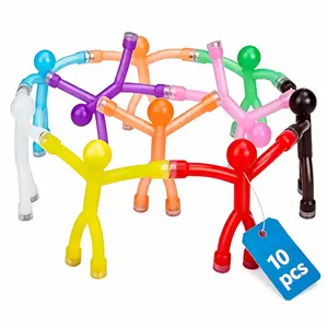 10PCS Magnetic People Travel Toys for Kids, Sensory Fidget Building Figures for Toddlers, Magnetic Toys for Airplane Car Road Trips, Montessori Activity Toys, Birthday Gifts for Boys Girl
