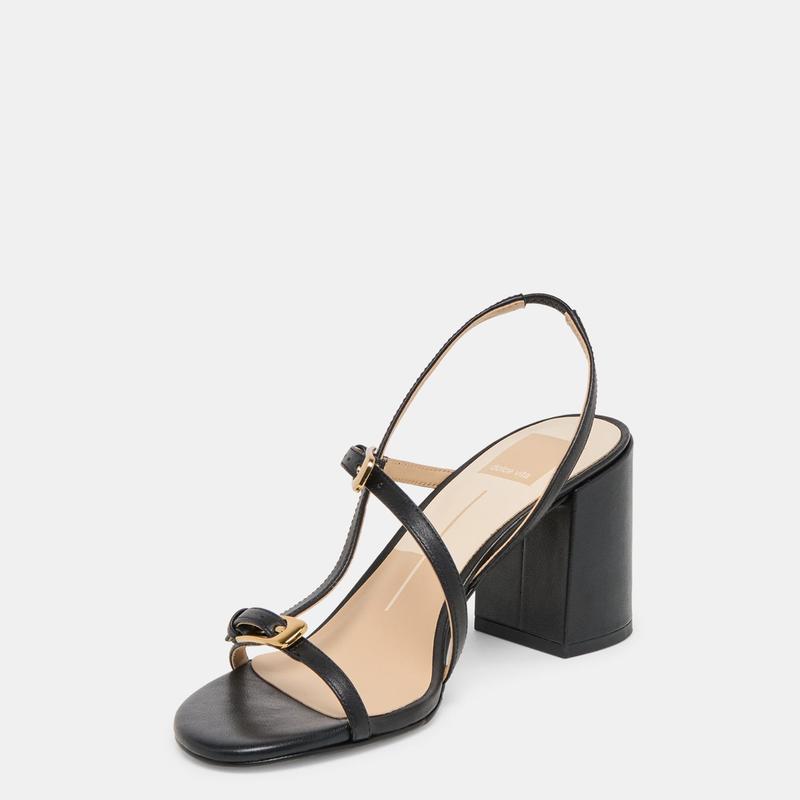 Dolce Vita FAYE HEELS BLACK LEATHER