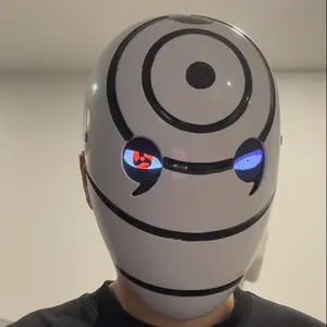 I will definitely become Hokage, and earn everyone's recognition!Obito’s inspired mask naruto accessories Cosplay Halloween mask Light - up mask Sharingan Rinnegan I won't run away anymore- I won't go back on my word- that is my ninja way