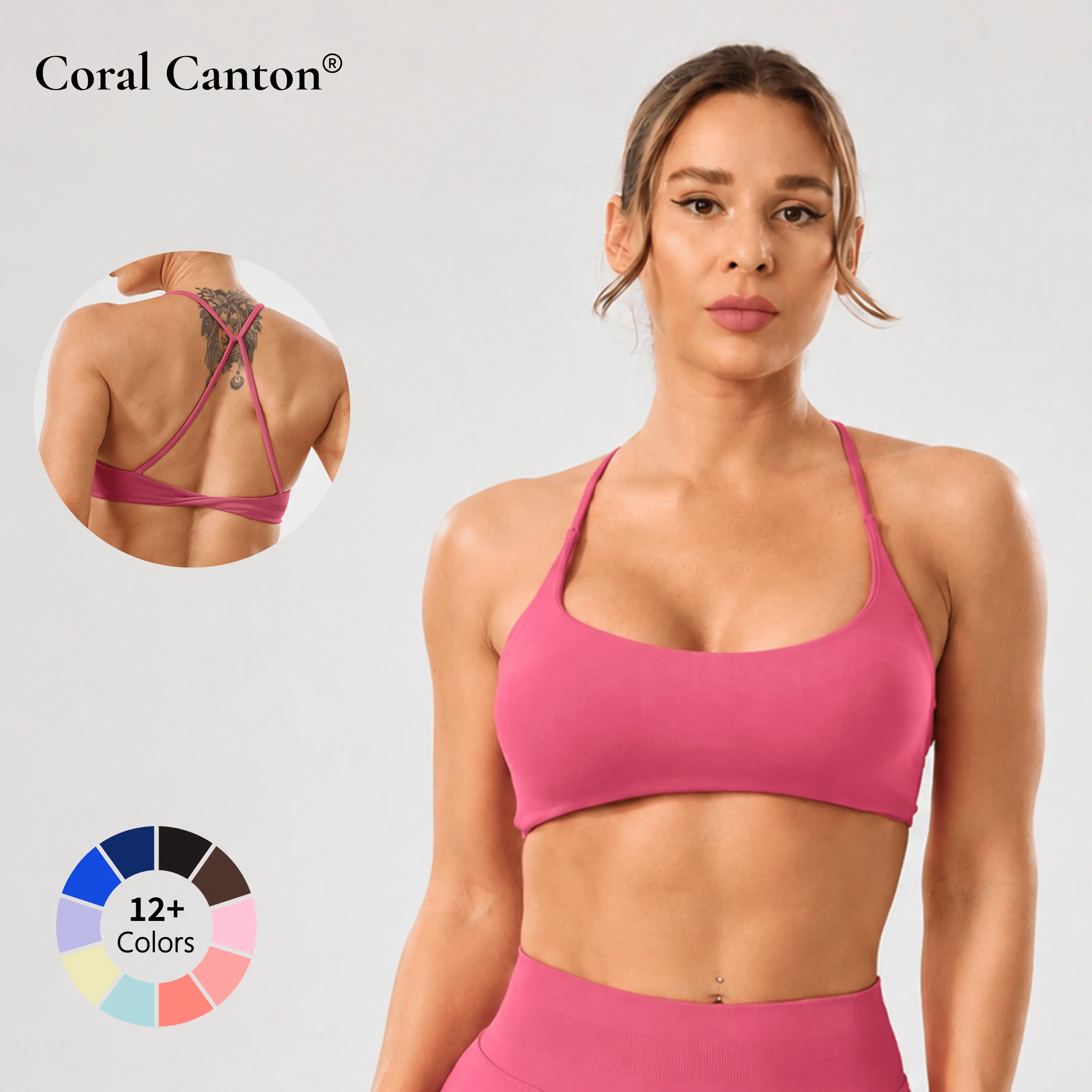 Coral Canton Sports Bra Coral Canton Sports Bra
