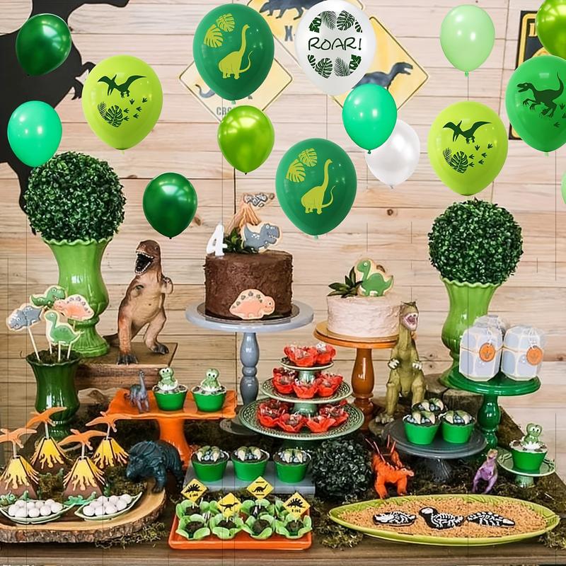 Dinosaur Theme Latex Balloons, 12 Inch and Dinosaur Pattern, Party Decorations, Birthday Parties, Anniversary Celebrations, Balloon Party Supplies