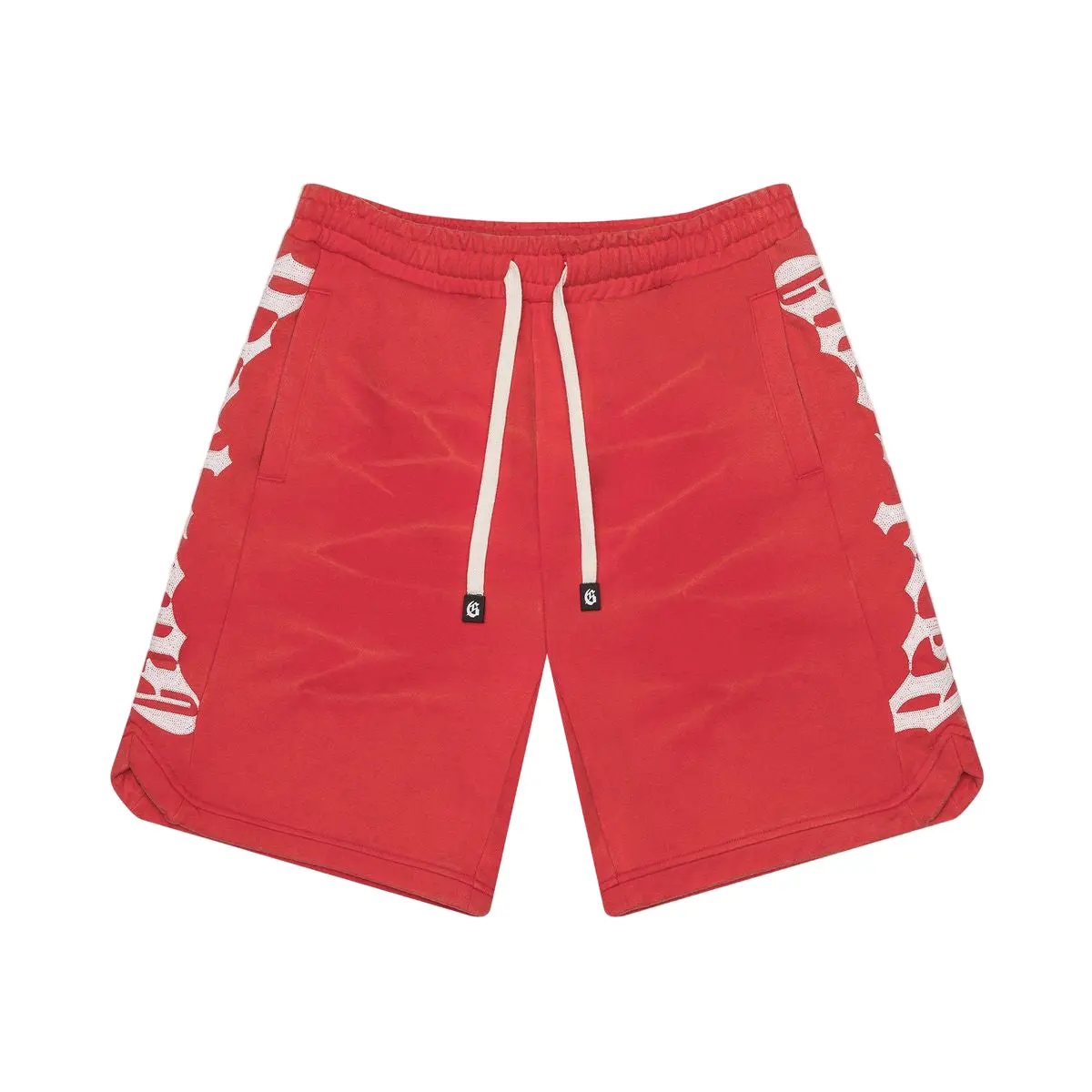 Godspeed CourtSide Red Tie-Dye Sweatshorts - Athletic Casual Fit, Unisex Sizing for Loungewear & Streetwear Look