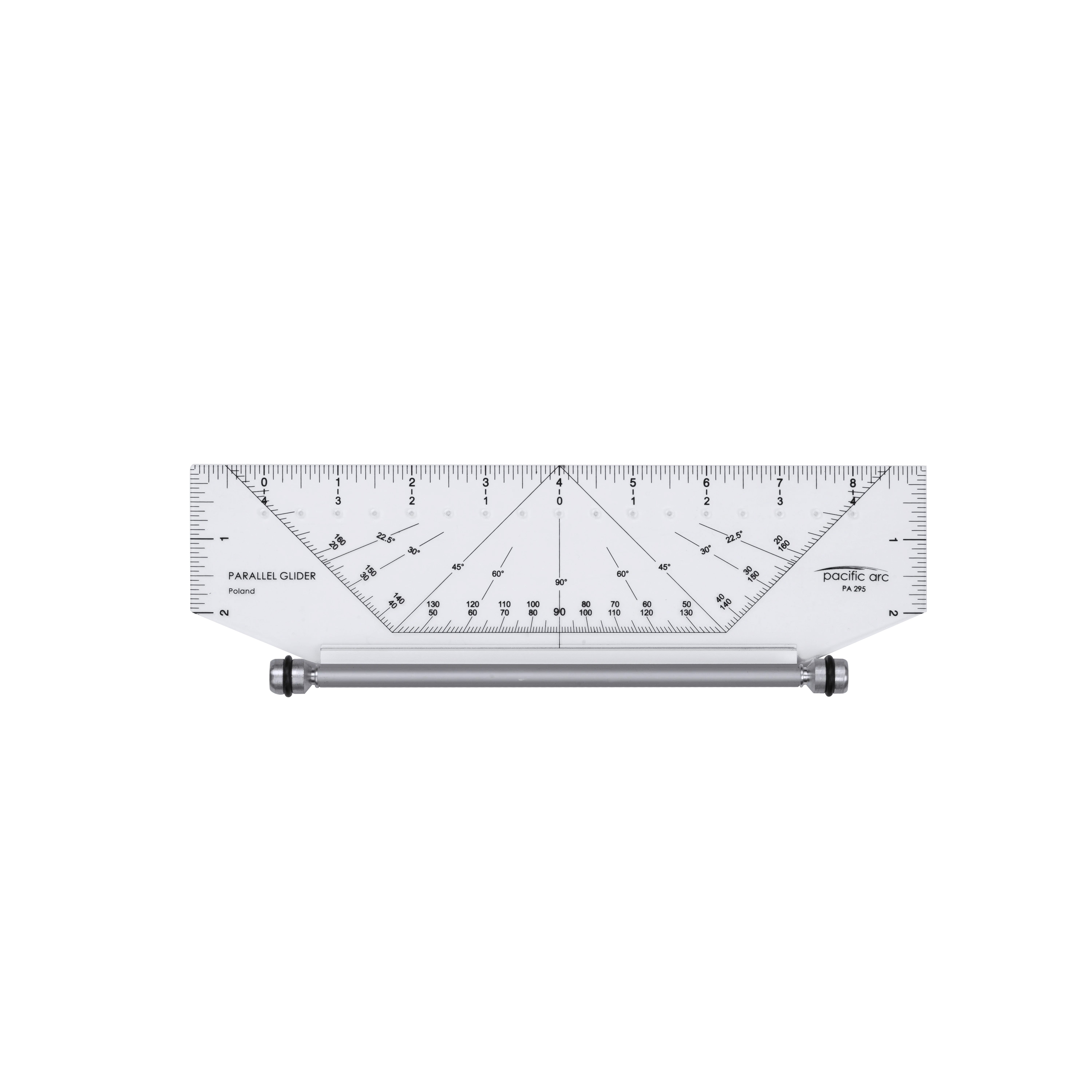 Pacific Arc Rolling Ruler 10 inch or 14 inch  Parallel Rolling Ruler, All in one tool  for architects, draftsmen, students and artists - Use as a T-square, protractor, compass, ruler, and triangle
