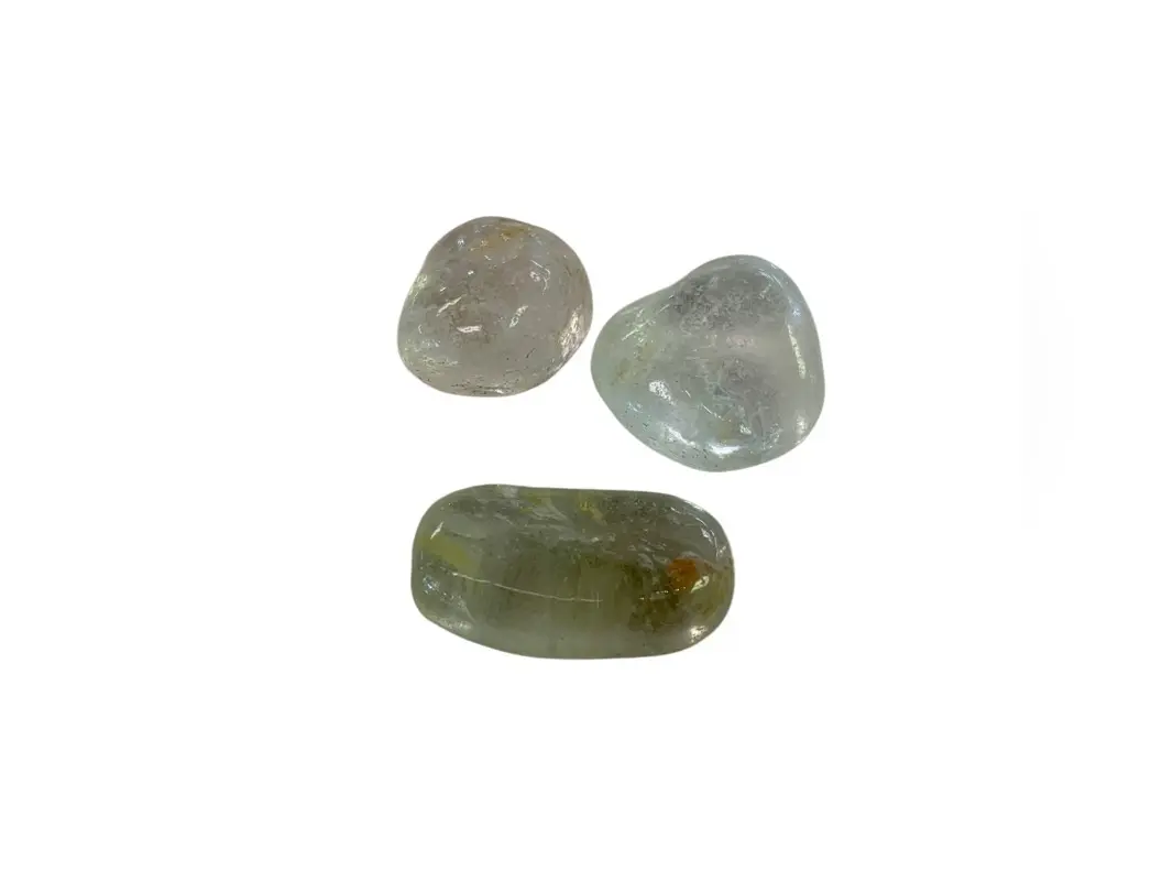 Topaz (white/silver) Tumbled Stone Rare