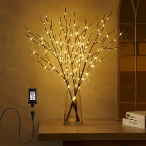 Light-Up Plug-in Timer Tree Branch Fairy Lights Suitable for Vase Branches 32 Inches 150 LED Lights Outdoor and Indoor Holiday Party Decoration