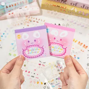 Cute Pattern Sticker Book, 24 Sheets/book Mini Decorative Sticker, DIY Decals for Scrapbooking, Journaling, Gift Wrapping, Greeting Cards