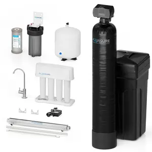 Signature Series | 32,000 Grains Water Softener with 12 GPM Quantum De-Activator System and Triple Purpose Carbon Pre-Filter