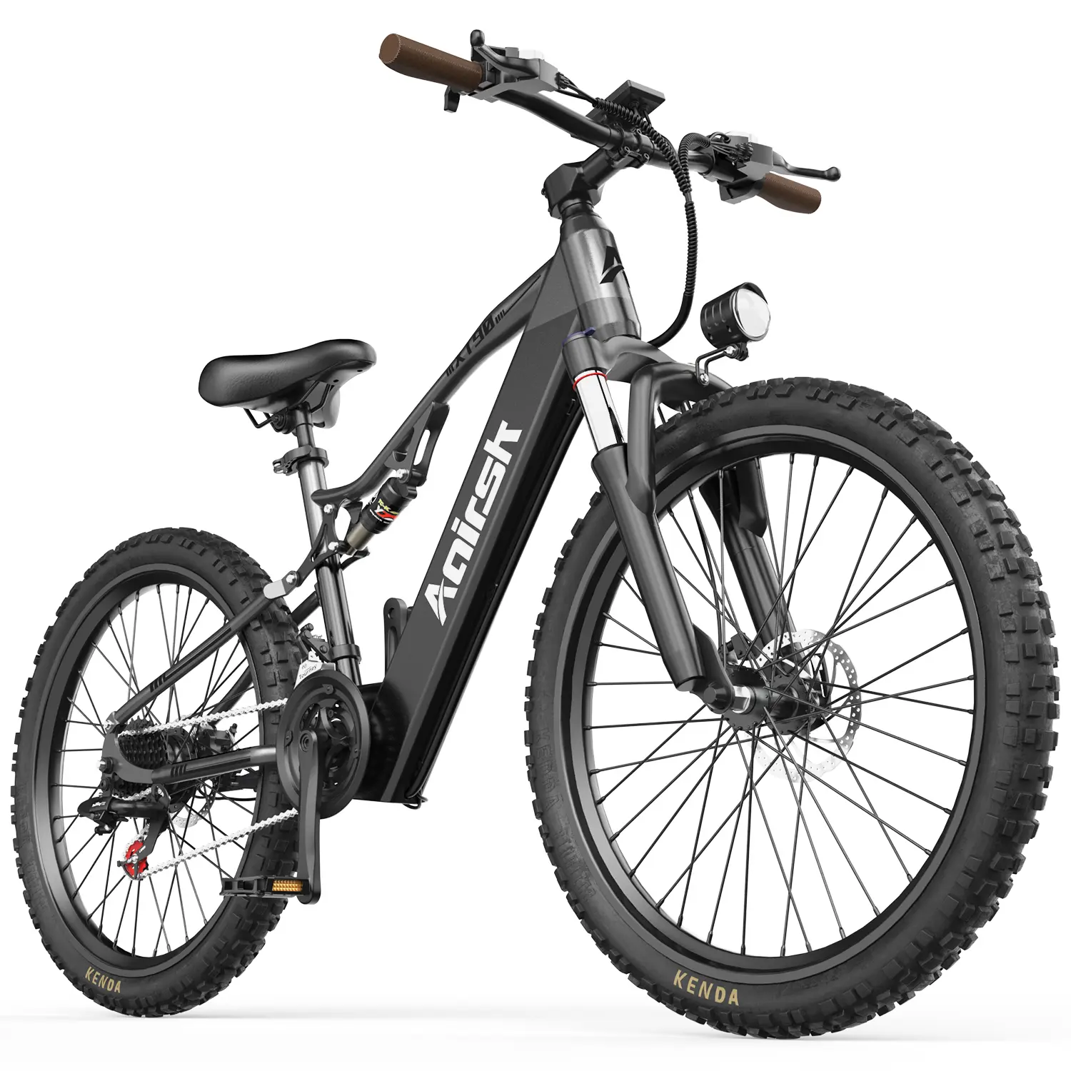 XT-90 26-Inch Fat Tire Electric Mountain Bike for Adults, All-Terrain E-Bike with 748W Motor, 28 MPH, 48V 20AH Battery, 21-Speed, Full Suspension, Dual Disc Brakes, E-Bike Style