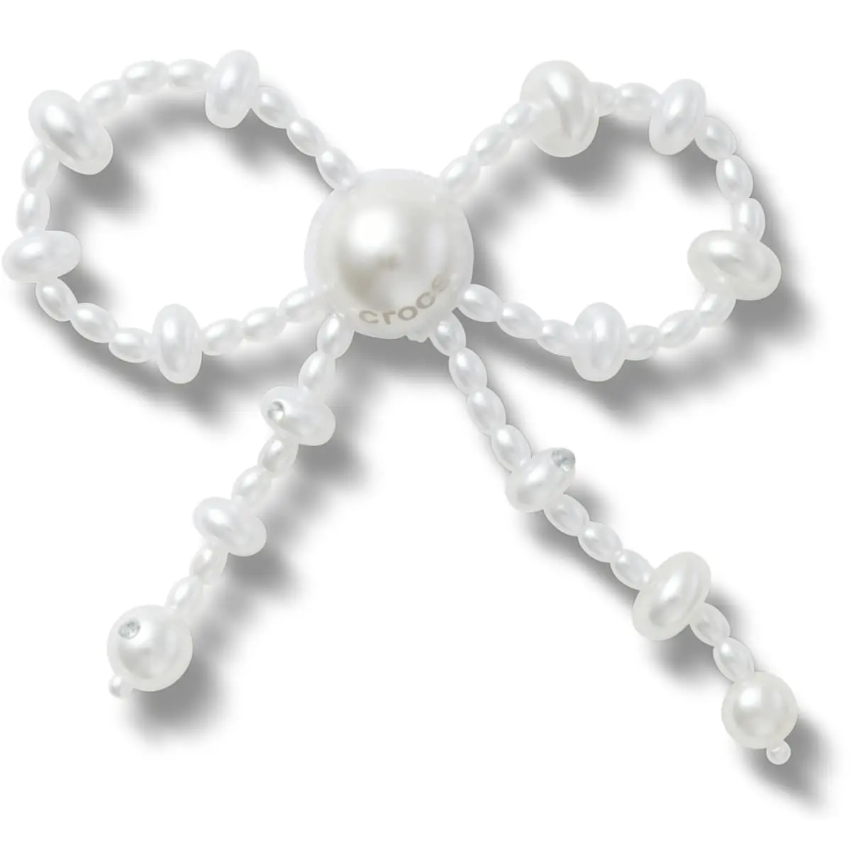 White Large Pearl Beaded Bow