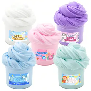 Cartoon Butter Slime Kit 70ML Jar, Ultra Soft Stress Relief Bubble Gum, Fun Squeezing Toy, Perfect for Relaxation and Playtime