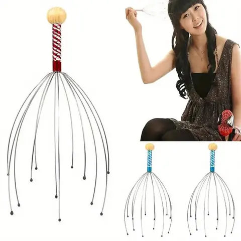 Metal Claw Octopus Head Massager - Solid Unisex Universal Calming Manual Massage Tools, Best Buy Bazaar Manual Massage Tool for Relax Your Body, Scalp & Body Care